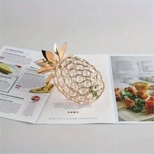 1pc, Fruit Crystal Decoration, Fruit DDecoration, Fruit Candlestick, Suitable For Home Restaurant Decoration, Holiday Gift, Wedding Party