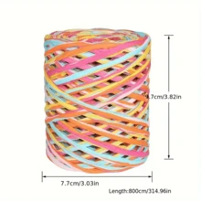 1 dải ruy băng Raffia đầy màu sắc dài 262ft và 6 dây giấy đóng gói màu, hoàn hảo để gói quà và trang trí DIY, ruy băng bó hoa, giấy gói hoa, vải cung cấp thủ công, chất liệu bó hoa cưới tự làm, vật liệu gói quà, ruy băng trang trí bánh, trang trí đám cưới - Nhiều màu - Xem 4