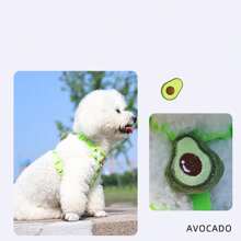 Lindo conjunto de arnés y correa para mascotas, correa para caminar al aire libre para perros pequeños, correa anti-escape para gatos, chaleco ajustable para gatos