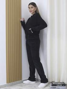 Women Two-Piece Outfits - màu đen - Xem 3
