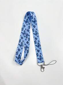 mengtuibian 1pc Cartoon Butterfly ID Card Lanyard, Suitable For Hanging Keys, Phone Lanyards, Game Consoles, Camera Lanyards, Document Lanyards, Access Passes, Transportation Cards, Work Permits, Venue Certificates, Concerts, Cocktail Parties, Etc.