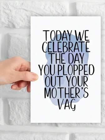 1st roligt födelsedagshälsningskort med kreativ text, hjärtliga önskningar till partner, vänner, kollegor (slumpmässig kuvertfärg) Tillbaka till skolan