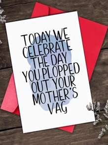 1 张有趣的生日贺卡，带有创意文字，为伴侣、朋友、同事送上衷心祝福（随机信封颜色）重返校园 - 幽默粗俗賀卡 - 查看 5