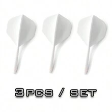 3pcs/Set Of Color 2BA High Quality Dart Tail, Plastic Rod Dart Accessories Can Be Matched At Will,Adult Party Games Suitable For Halloween/Christmas/Thanksgiving - White - View 8
