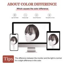 Bangs Clip In Hair Extensions,3D Bangs 360° Cover Clip On Bangs Women Curved Bangs For Daily Wear 8inch - Natural Black - View 9