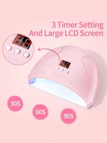 LULAA UV LED 凝胶指甲油灯专业指甲烘干机塑料外壳凝胶固化灯快干凝胶指甲油烤箱便携式自动感应沙龙和家用美甲烘干机，最佳女孩礼物 UV LED 灯指甲烘干机带智能传感器 UV 指甲灯用于固化所有凝胶抛光专业美甲工具 - 彩色 - 查看 4