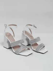 Women Heeled Sandals - trắng - Xem 4