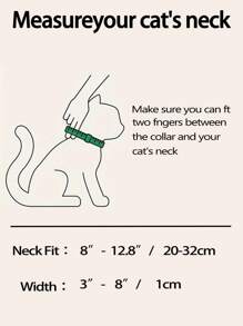 Collier pour animaux de compagnie à motif de carreaux personnalisé avec cloche et boucle de sécurité réglable, adapté pour un usage quotidien pour les chats ou les chiens de petite et moyenne taille.