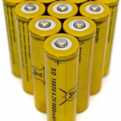 10 Baterias Li Ion Recargable 18650 4.2v 9800mah Pila Lámpara con envío incluido