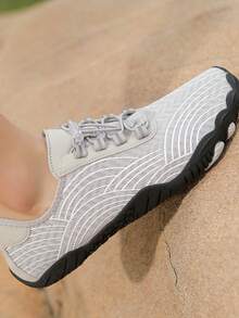 新款戶外男士沙灘水上徒步快干防滑五指鞋 - 灰色 - 查看 3