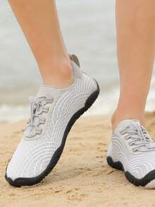 新款戶外男士沙灘水上徒步快干防滑五指鞋 - 灰色 - 查看 5