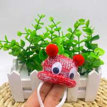 1pc Hamster Hat (Random Color) Adjustable Small Pet Headwear - Suitable For Hamsters/Parrots And Other Small Animal Dress Up Hats - Multicolor - View 3