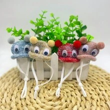 1pc Hamster Hat (Random Color) Adjustable Small Pet Headwear - Suitable For Hamsters/Parrots And Other Small Animal Dress Up Hats - Multicolor - View 7