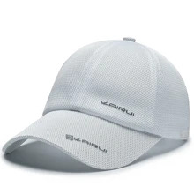 1 pieza Gorra de béisbol transpirable con malla para hombre, sombrero deportivo ajustable para exteriores, protección solar, casual para primavera, otoño, viajes, playa, fiesta - Multicolor - Ver 20