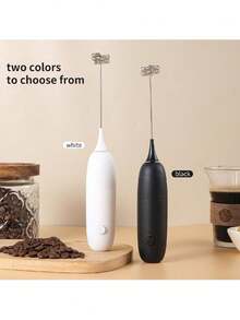 1 pieza Batidor de leche portátil desmontable minimalista con batería, batidor de huevos - Multicolor - Ver 2