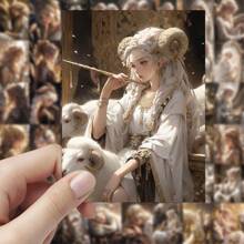 Pegatinas con diseños exquisitos que incluyen chica hermosa, chicas de moda, chicas adolescentes, chico guapo, chico de la puerta de al lado y vaqueros occidentales. Pegatinas a prueba de agua con diseños de dibujos animados, decoraciones para fundas de teléfono y diarios, con las ventajas de ser a prueba de agua, reutilizables, sin dejar huella y bellamente diseñadas. - Hermosas pegatinas - Ver 15