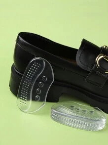 1 Pair Transparent Silicone Gel Heel Inserts, Comfortable Insoles For Heel Protection Or Loose Shoes