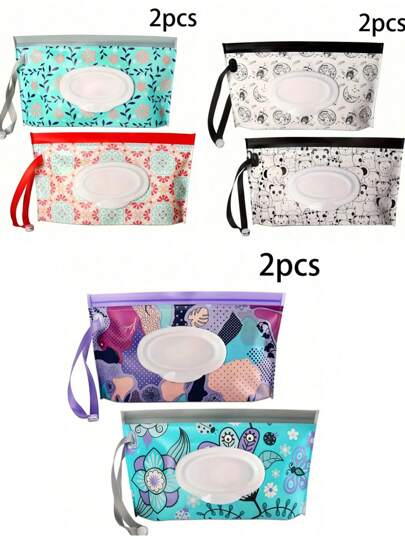 2 件/套湿巾分配器盒，可重复使用的便携式湿巾袋，旅行湿巾架，适用于圣诞节、万圣节和感恩节礼物、家居用品、桌子、家居装饰、家居组织和存储、卧室房间装饰、厨房配件、厨房工具、厨房收纳盒、旅行、节日、餐巾架、节日家庭聚会、适用于家庭厨房卧室客厅餐厅、家居装饰配件、装饰盒、女性婚礼礼物、夏季旅行节日必备品