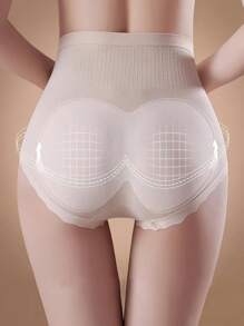 5pcs Women Comfortable Seamless High Waist Underwear, Tummy Control Butt Lifter Panties, High Waist High Elasticity Abdomen Control Shapewear