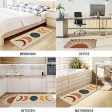 1PC Boho Kitchen Rugs And Mats Farmhouse Style Rustic Kitchen Mat For Floor, Non-Slip Washable Kitchen Sink Mats Holiday Kitchen Decor Doormat+Runner Rug - Brown - View 10