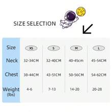 1 Bộ Dây Kéo Họa Tiết Spaceman Cho Chó Có Thể Điều Chỉnh Ba Lô Thú Cưng Poodle Bixiong Dây Kéo Dây Đeo Ngực Dây Đeo Cổ Áo Dây Nịt Và Dây Xích Phụ Kiện Cho Chó - Nhiều màu - Xem 2