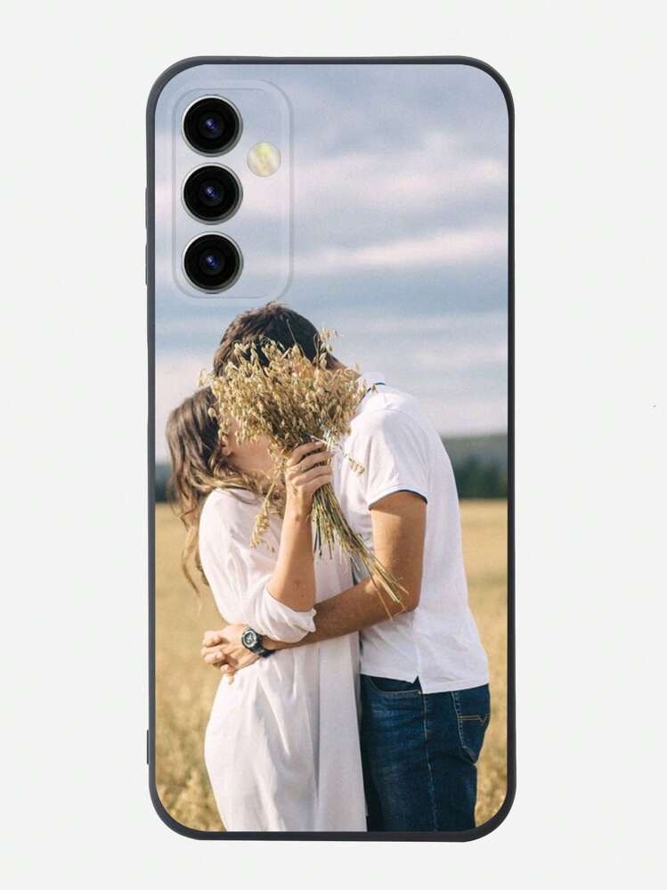 1 pièce Étui de téléphone personnalisé noir mignon DIY. Étuis de téléphone personnalisés à la mode et doux. Personnalisé avec diverses photos de famille, de mariage, de paysages. Cadeau unique et idéal pour lui, elle, petit ami, petite amie, famille, amis, grands-parents, amateurs d'animaux de compagnie. Choix saisonniers 2025phonecase Cadeau d'anniversaire, de mariage, d'amour éternel, d'anniversaire de mariage. Version internationale, pas la version nationale. - Noir - Voir 2