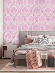 1張復古歐式圖案自粘式壁紙，防水，防污，易於清潔，適用於家居、廚房、櫃子、桌子、椅子、臥室等裝飾翻新 - 彩色 - 查看 7