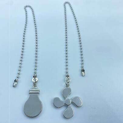 1 set takfläkt dragkedja, glödlampa och fläktmönster dragkedja förlängning fläkt dragkedja hänge 12 tums takfläkt kedjeförlängare med kulfläktkedjor Connector