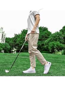 男士专业高尔夫运动鞋，防水防滑时尚休闲鞋 - 白色 - 查看 4