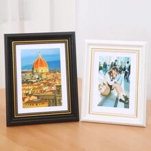 婚禮相框，掛牆式復古歐式黑色紀念陳列架，8英寸A4創意畫框A3 - 白色 - 查看 3