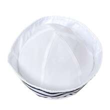 1pc (2 Colors Available) Blue Striped Sailor Hat Ideal For Captain Role Play, Yacht Party With Adjustable Size, And White Striped Handkerchief & Bow Tie - Perfect For Halloween And Costume Parties