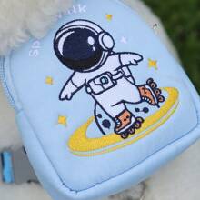 1 Bộ Dây Kéo Họa Tiết Spaceman Cho Chó Có Thể Điều Chỉnh Ba Lô Thú Cưng Poodle Bixiong Dây Kéo Dây Đeo Ngực Dây Đeo Cổ Áo Dây Nịt Và Dây Xích Phụ Kiện Cho Chó - Nhiều màu - Xem 6