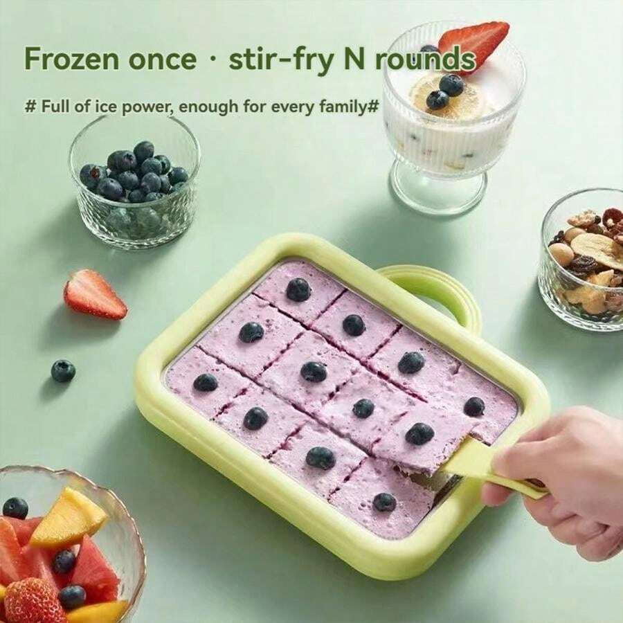 1 Pc Homemade Ice Cream Maker Small, EasyToUse, And Perfect For Making Delicious Milk Ice