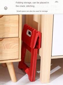 1 件便携式折叠脚凳，承重 300 磅，轻质塑料可折叠脚凳，适用于儿童、厨房、浴室、客厅、户外钓鱼、露营