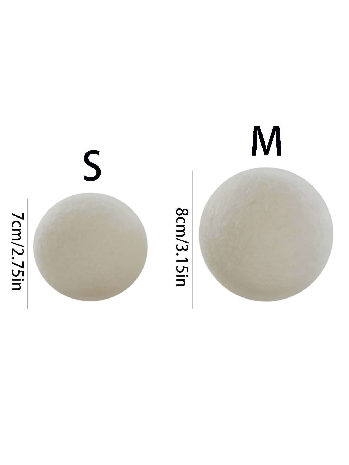 3入組白色毛織烘乾球，家用毛氈球烘乾器，除靜電洗衣烘乾球 - 白色 - 查看 2