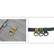 Accesorio de gancho de llavero de cintura de mochila táctica de nylon con anillo D para senderismo, caza, camping al aire libre - Negro - Ver 6