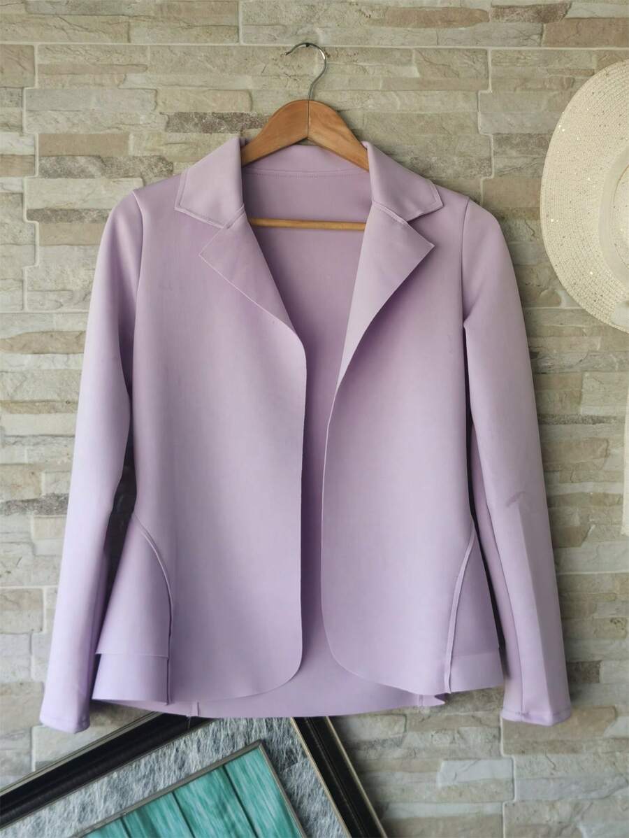 Women Blazers - Violet Purple - View 1