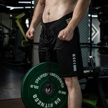 Black Weighted Dip Belt With Thick Iron Chain For Powerlifting Weightlifting, Men - Black - View 1