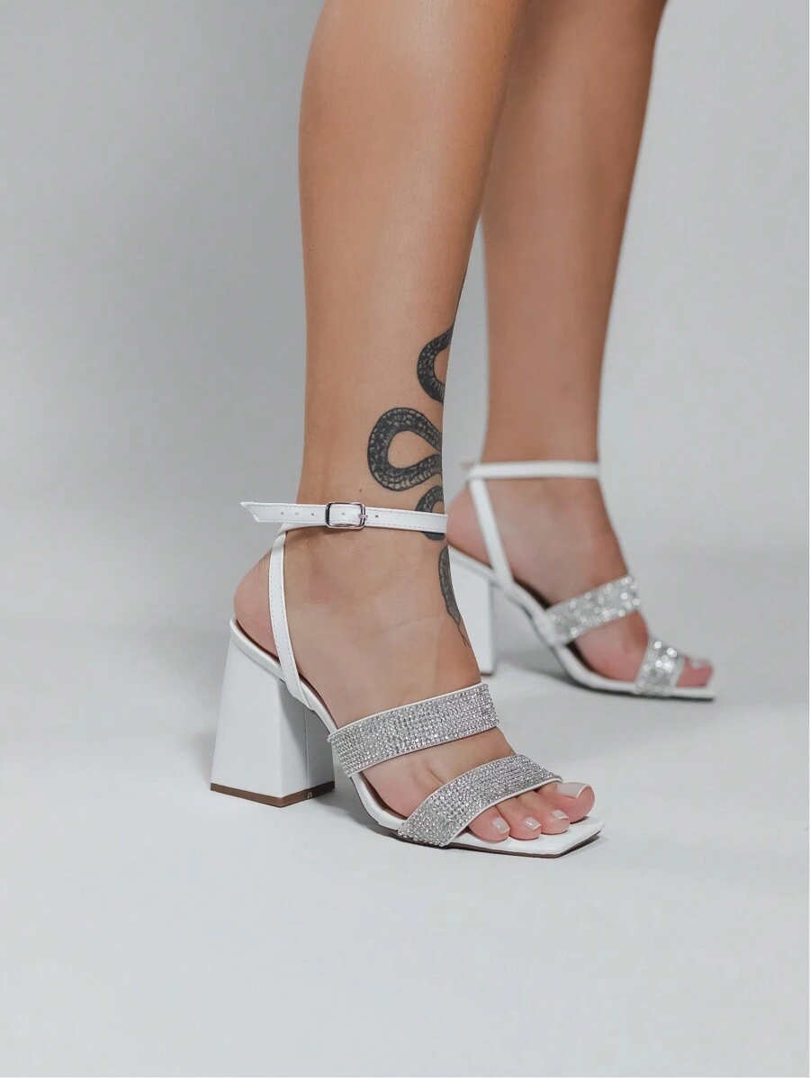 Women Heeled Sandals - trắng - Xem 1
