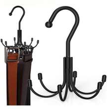 1pc Multifunctional Rotating Hook Hanger For Clothes, Belts, Ties, Bags Storage - Multicolor - View 12