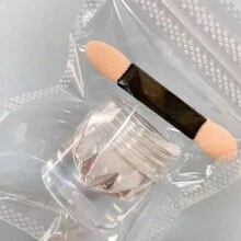 0.5克/盒 釉面甜甜圈珠光铬粉 1包 铬粉指甲粉 冰透明铬粉指甲粉，高光泽珠光闪粉金属颜料 0.5克 - 白色 - 查看 10