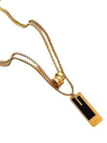 1 Máy Tính Nữ Áo Len Dây Chuyền Vòng Cổ Trang Trí Quần Áo Phụ Kiện Thời Trang Đơn Giản Mặt Dây Chuyền Vòng Cổ - A - Xem 5