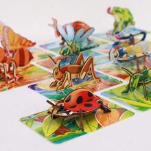 3D昆蟲拼圖：兒童教育互動3D組裝模型-吸引人的手工卡通蟲子，智能玩耍 - 彩色 - 查看 4