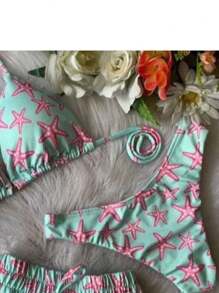 Women Bikini Sets - Mint Green - View 2