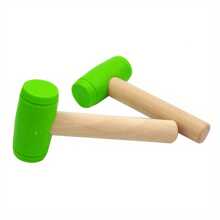 Small Hammer, Carpenter's Hammer, Small Wooden Hammer, DIY Tools, Tapping Tool, Tightening Tool, Woodworking Workshop Tool, Christmas Gift - Multicolor - View 2