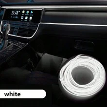 196.8in/5m Car Atmosphere Light, USB Power Supply DIY Decorative Instrument Board Atmosphere, LED Light Belt, Neon Light Flash, Suitable For Cars, Gardens, Decorations