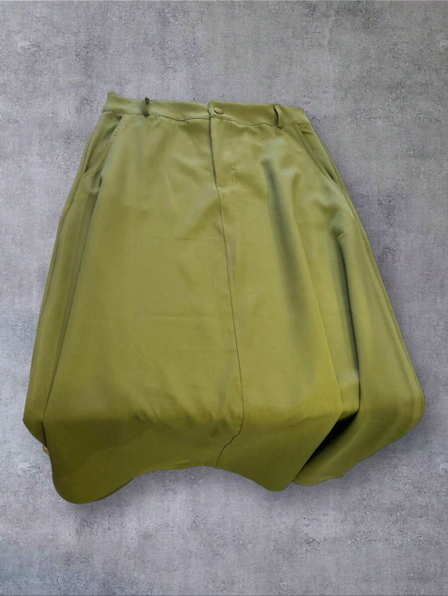Women Skirts - 軍綠色 - 查看 1