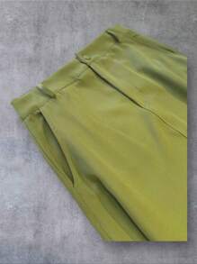 Women Skirts - 軍綠色 - 查看 2