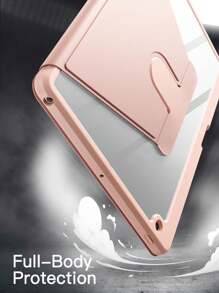 360° Rotating IPad Protective Case Backcover, Shock-Proof, High Compression Resistance, Scratch-Resistant, Support Sleep/Wake Function, Compatible With Built-In Apple Pencil Slot, Adjustable Viewing Angle - Pink - Pink - View 10