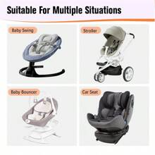 Baby Kinderwagen Nackenkissen U-förmiges Kissen Kindersitz weiches Schlafkissen Reise Kopf-Kinn-Stütze für Jungen und Mädchen Kleinkinder waschbar Plüsch Nackenstützkissen